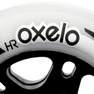 OXELO - زلاجة لياقة بدنية مضمنة 80 مم 84a عبوة مكونة من 4، أسود