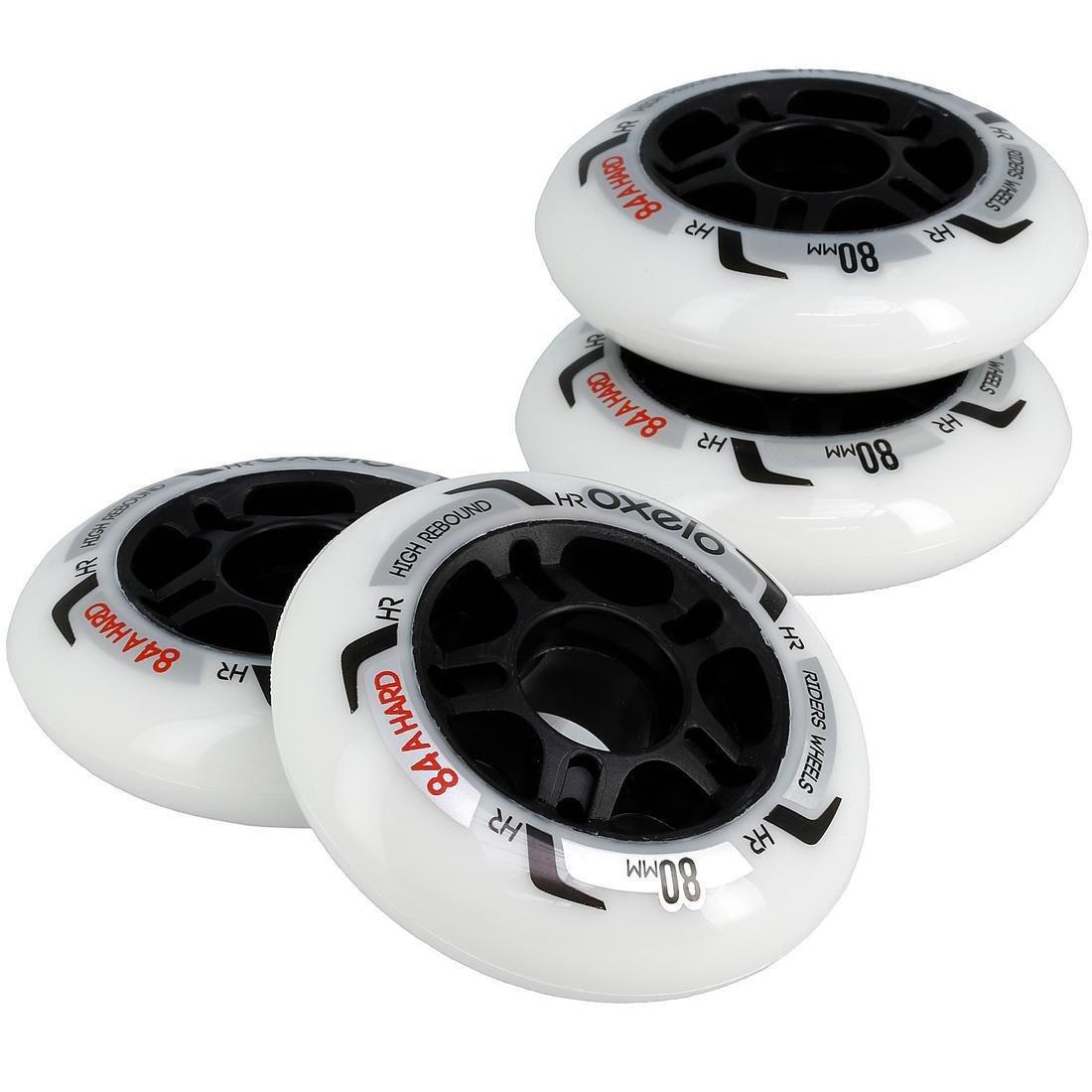 Fit Fitness Inline Skate 80mm 84A Wheels 4-Pack, Black, , large image number 10