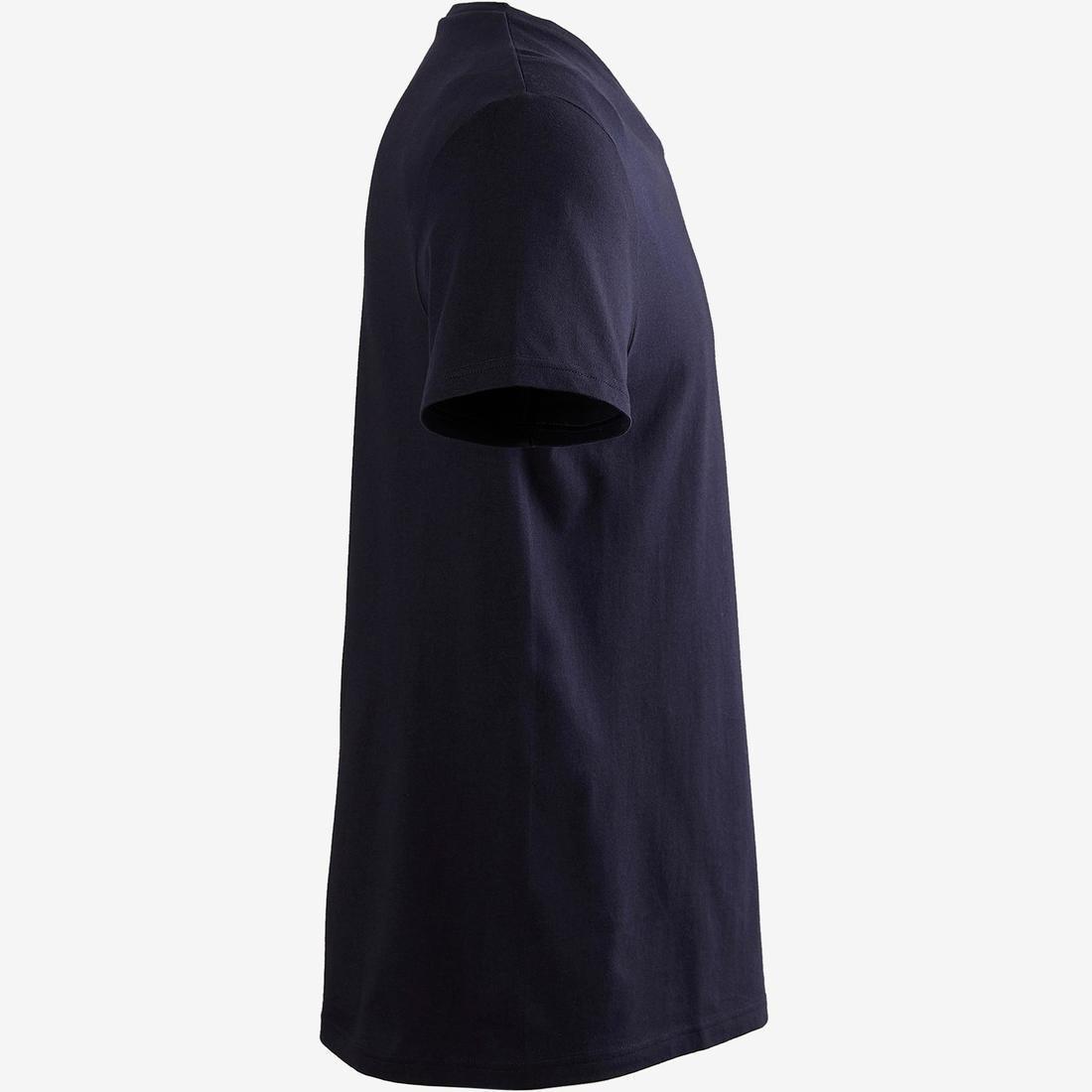 تي شيرت رياضي سبورتي للياقة البدنية، مصنوع من القطن الخالص، أبيض، مقاس M, , large image number 2