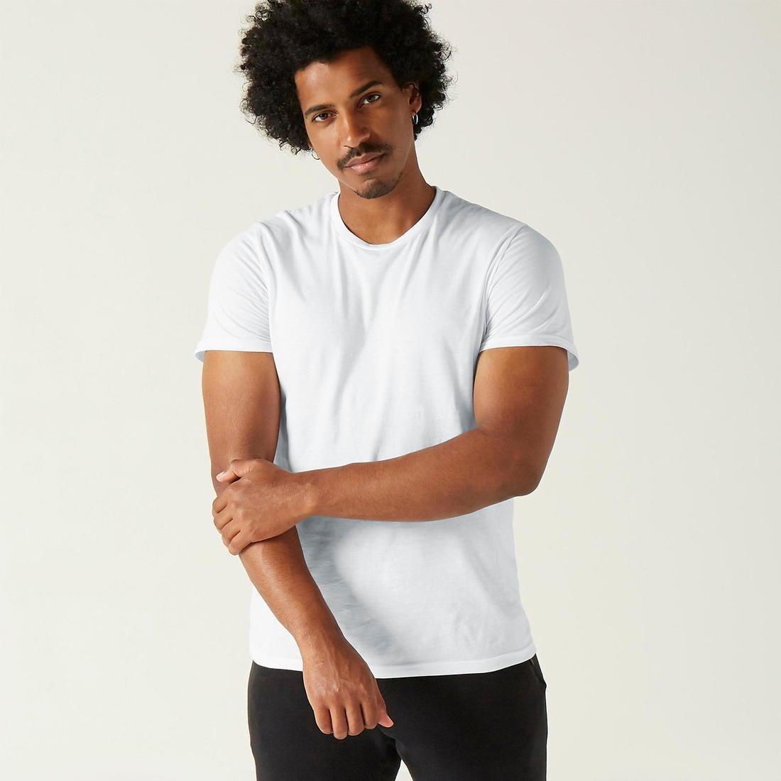 XL  Fitness Pure Cotton T-Shirt Sportee, Snow White, , large image number 0