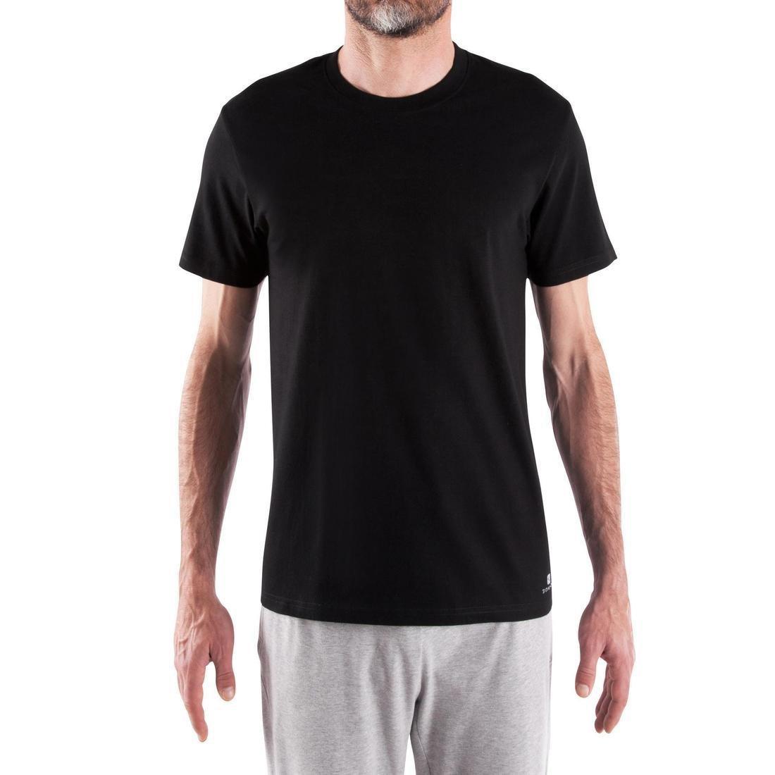 NYAMBA - 3XL  Fitness Pure Cotton T-Shirt Sportee, Black