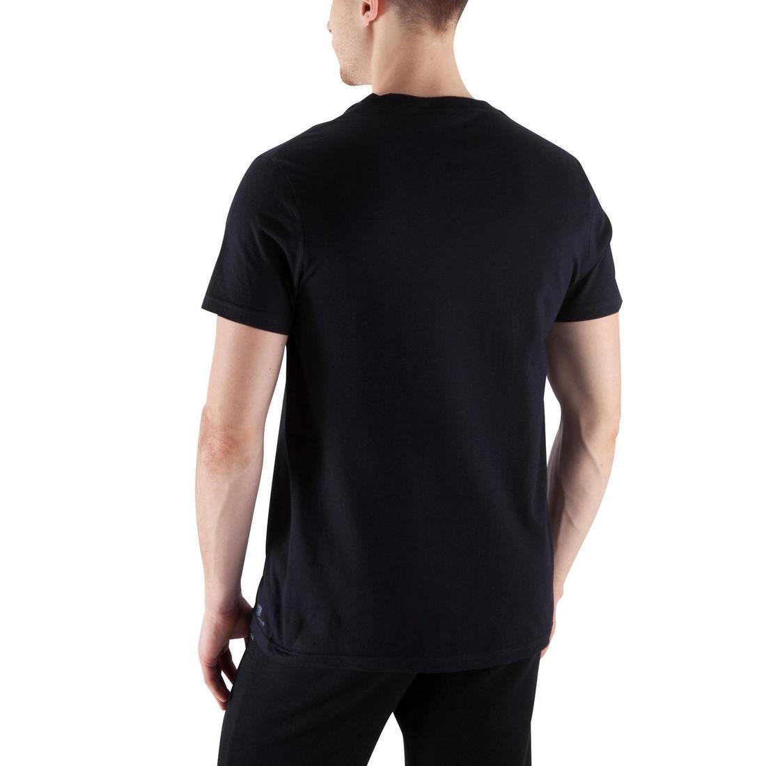 NYAMBA - 3XL  Fitness Pure Cotton T-Shirt Sportee, Black