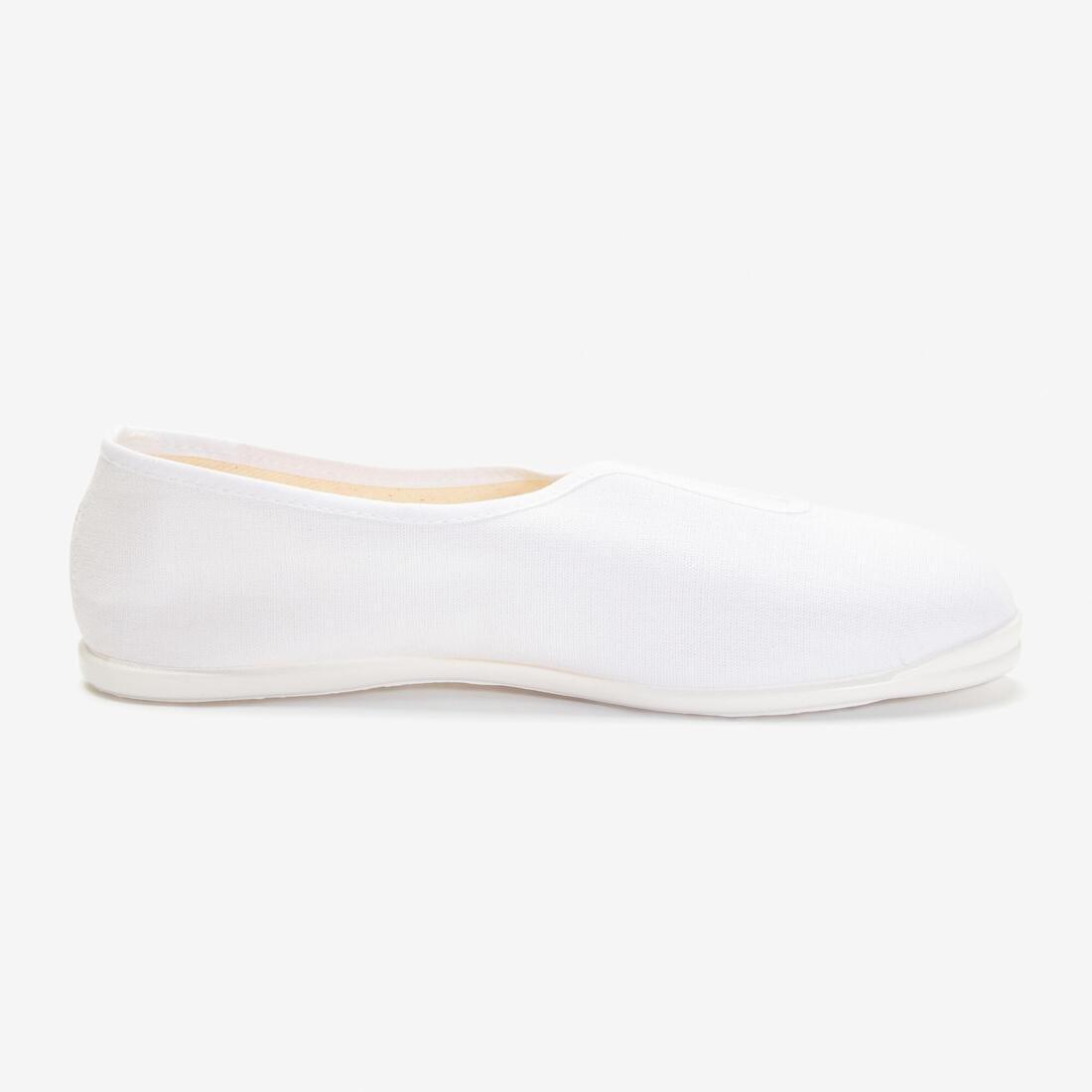 DOMYOS - EU 33 Girls' / Boys' Fabric Gym Shoes, Snow White
