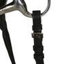 FOUGANZA - Horse And Pony Leather Bridle With French Noseband And Reins Set 100, Black