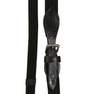 FOUGANZA - Horse And Pony Leather Bridle With French Noseband And Reins Set 100, Black