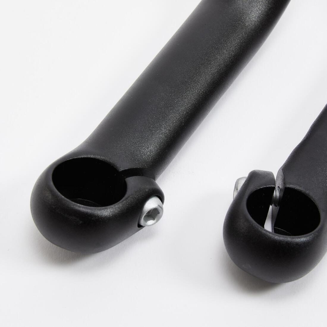 Black Curved Bar Ends, Black, No Color, large image number 3