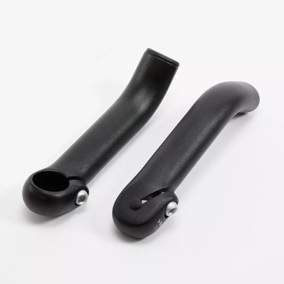 Black Curved Bar Ends, Black, No Color, large image number 4