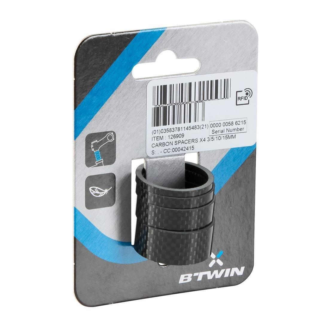 Carbon Headset Spacers, Black, No Color, large image number 5