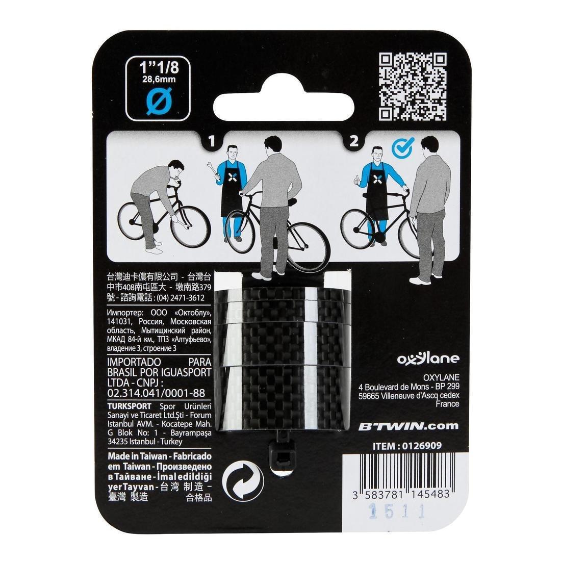 Carbon Headset Spacers, Black, No Color, large image number 6