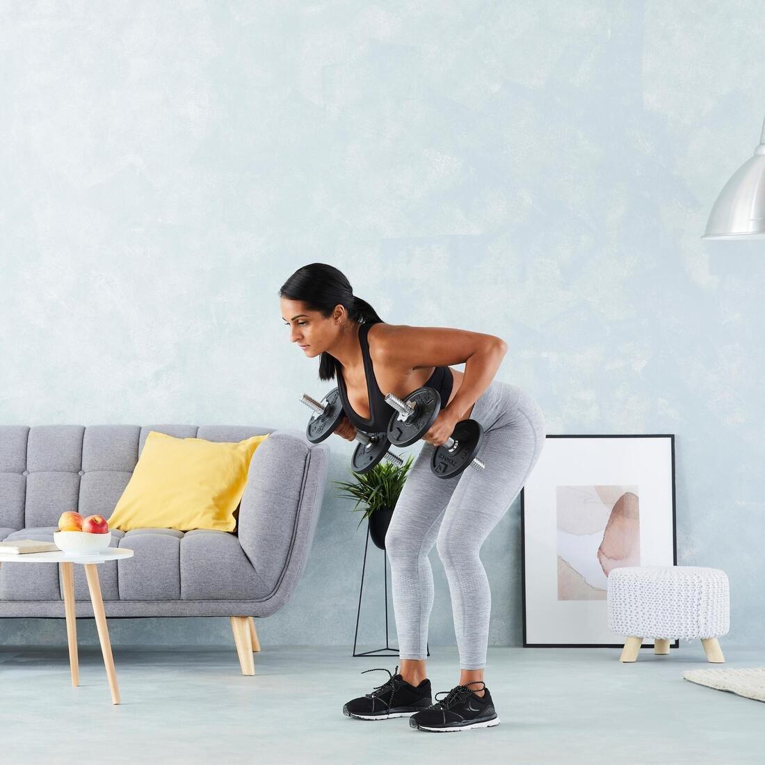 Weight Training Threaded Weights Kit, Black, No Color, medium