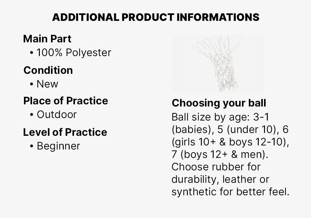 Hoop Or Backboard Basketball Net, White, No Color, medium