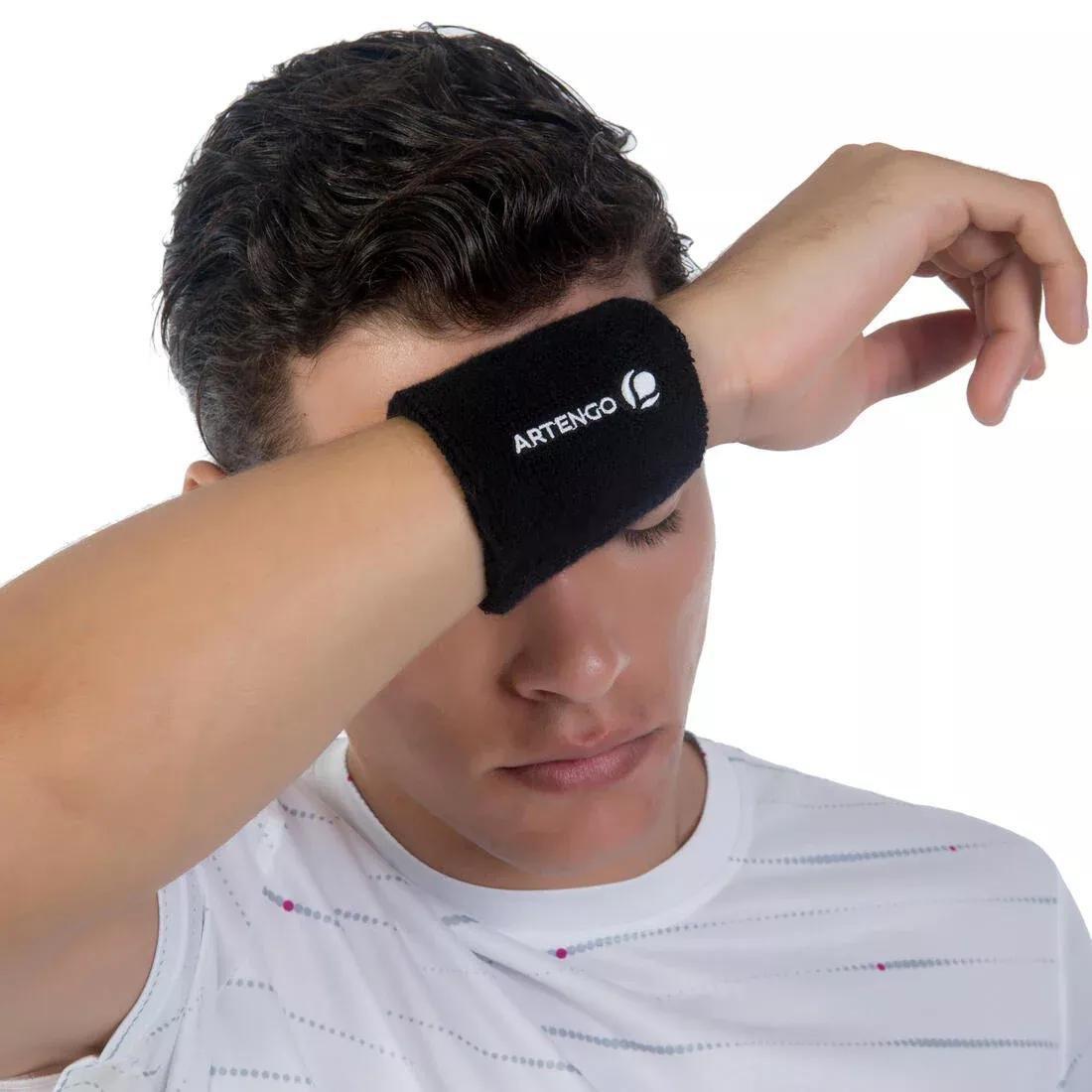 ARTENGO - Tennis Wristband Tp 100, Black