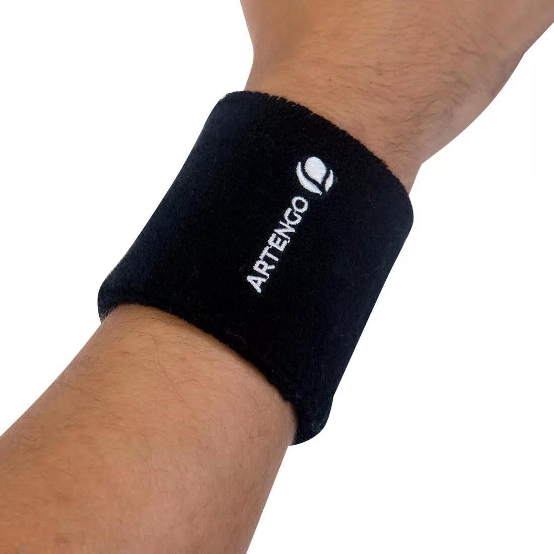 ARTENGO - Tennis Wristband Tp 100, Black