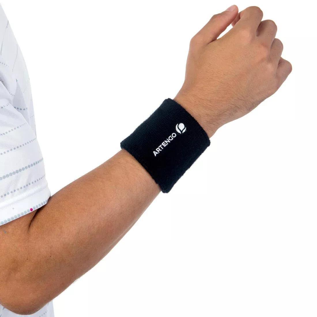 ARTENGO - Tennis Wristband Tp 100, Black