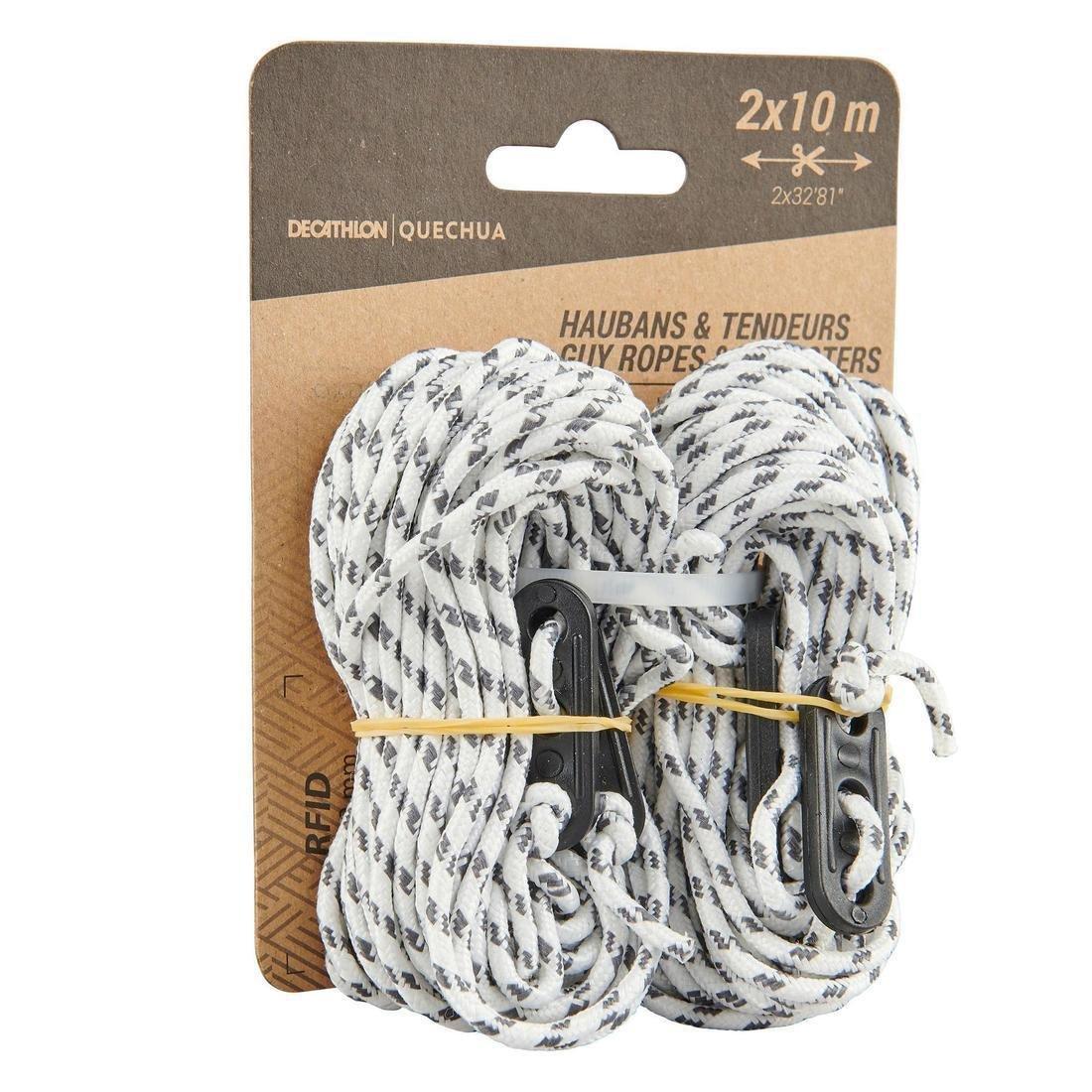 2 Guy Ropes And 4 Guy Lines For Tents, Grey, No Color, large image number 0