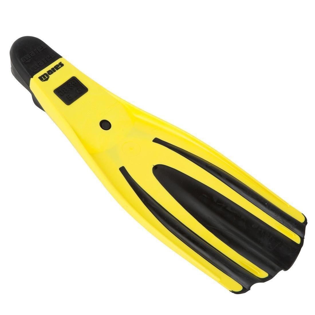 Adult Fins Mares Avanti Superchannel, Yellow, No Color, large image number 2