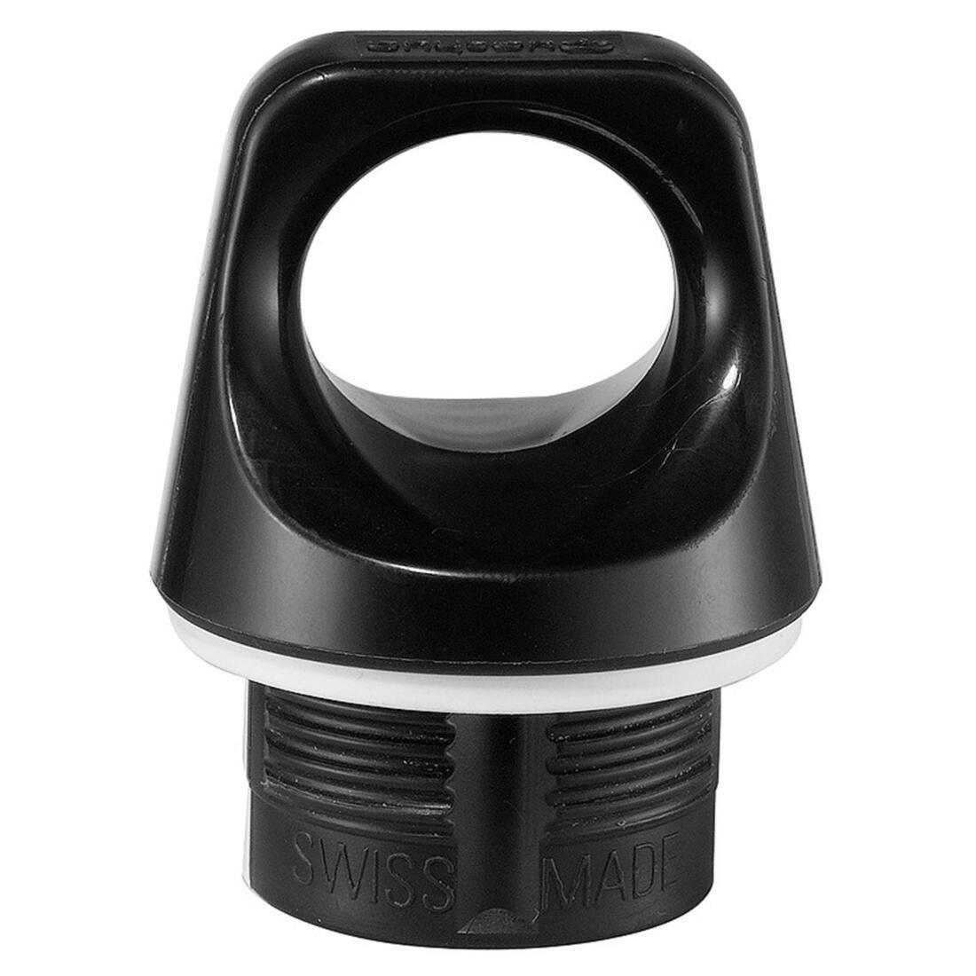 100 Aluminium Screw Cap For Hiking Flask, Black, No Color, large image number 0