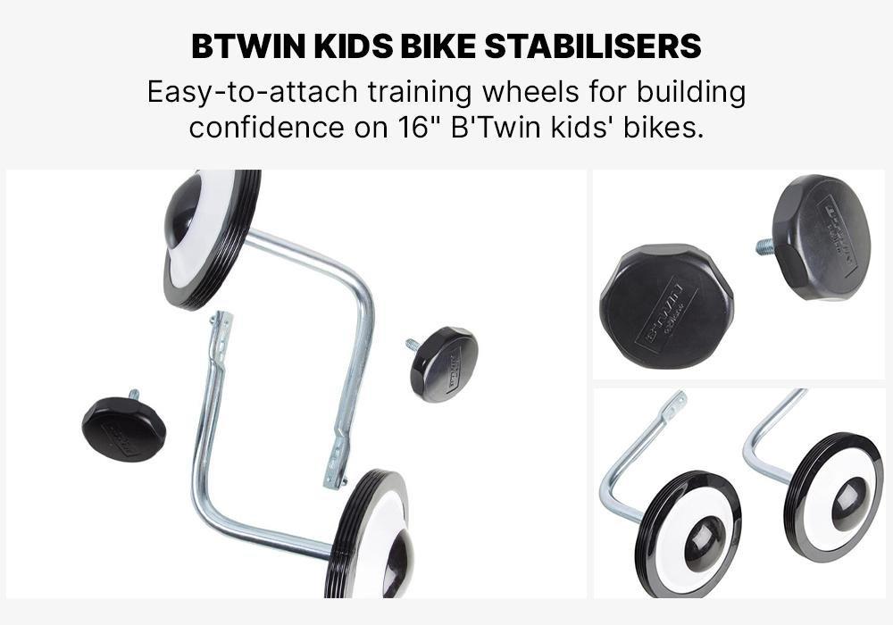 Kids Bike Stabilisers 16, Grey, No Color, medium
