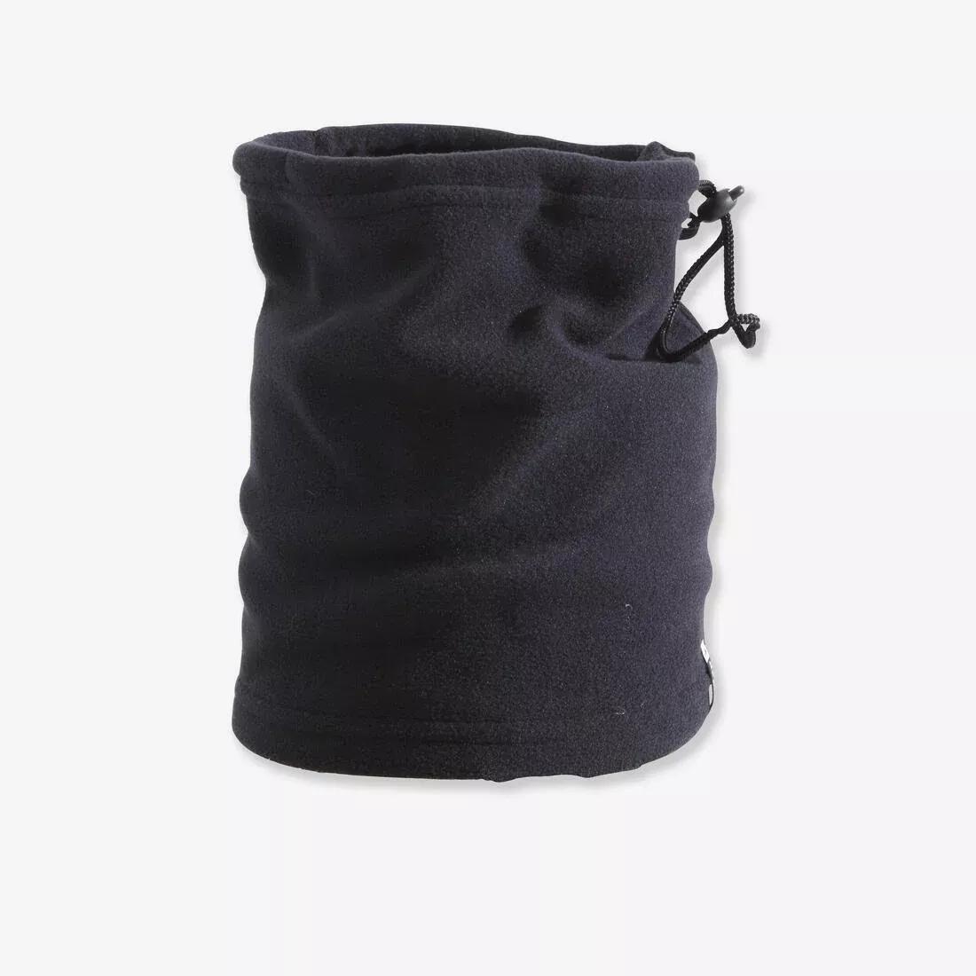 Adult Toggle Fleece Ski Scarf, Black, No Color, large image number 0