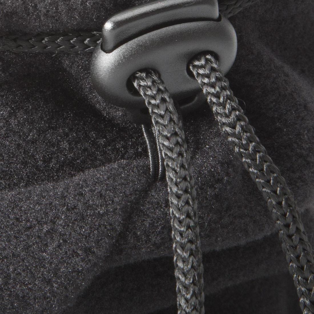 Adult Toggle Fleece Ski Scarf, Black, No Color, large image number 1