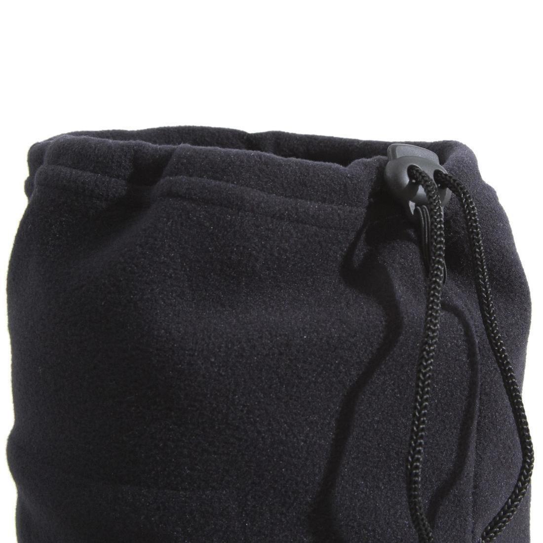 Adult Toggle Fleece Ski Scarf, Black, No Color, large image number 2
