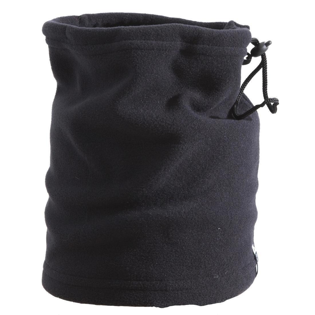 Adult Toggle Fleece Ski Scarf, Black, No Color, large image number 4