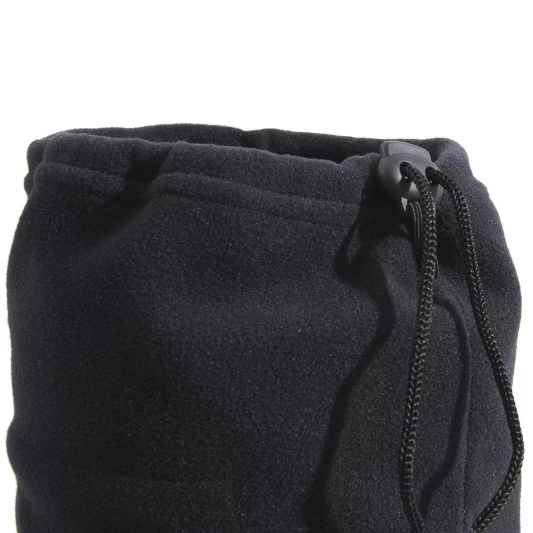 Adult Toggle Fleece Ski Scarf, Black, No Color, large image number 12