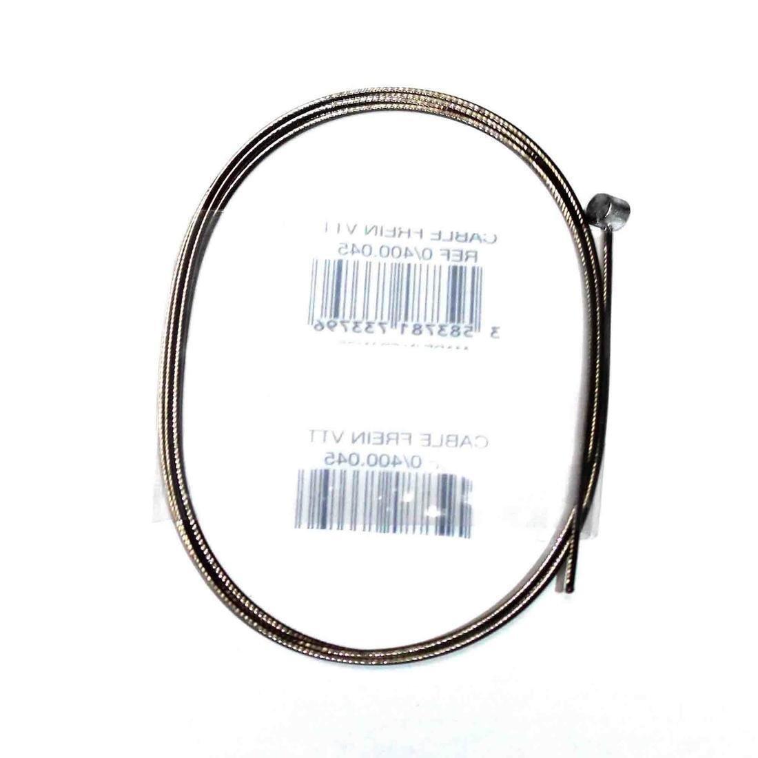 Mountain Bike Stainless Steel Brake Cable, Silver, No Color, large image number 0