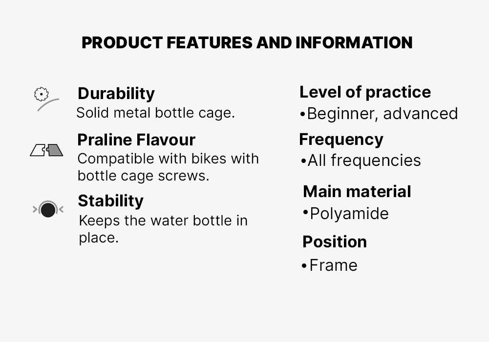 Metal Bike Bottle Cage - 100, Black, No Color, medium