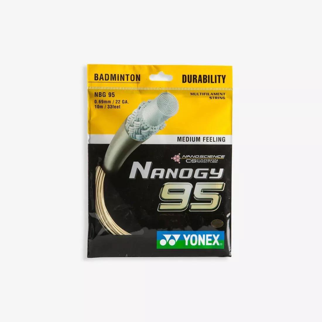 Badminton String Nanogy, Yellow, No Color, large image number 0