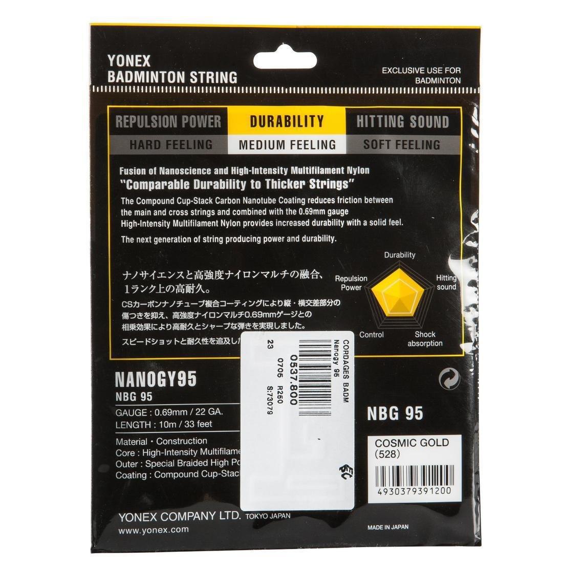 Badminton String Nanogy, Yellow, No Color, large image number 1