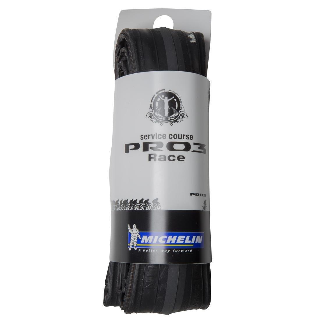 Pro3 Race Road Bike Tyre 700x23, No Color, large image number 4