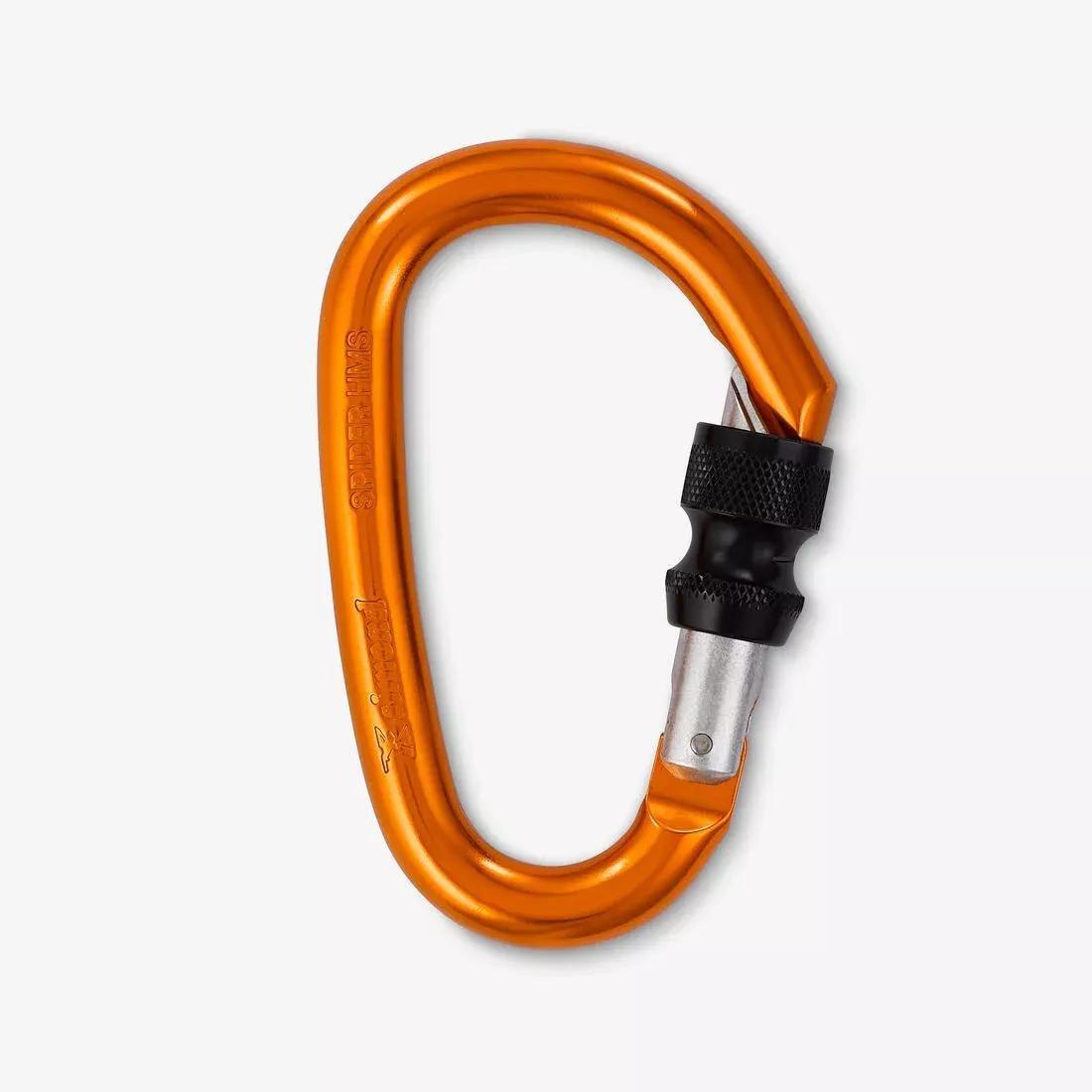 Screw Snap Hook For Climbing And Mountaineering - Spider Hms, Orange, 5401_000, medium