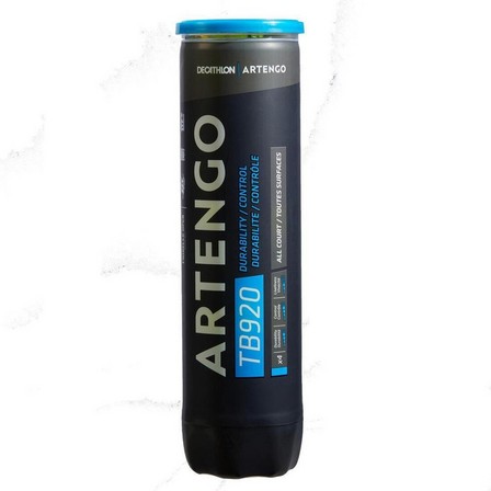ARTENGO - Versatile Tennis Ball Tb 4-Pack, Yellow