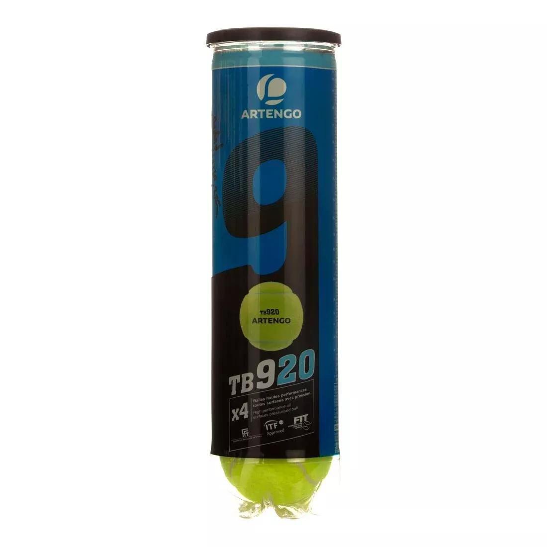 Versatile Tennis Ball Tb 4-Pack, Yellow, No Color, large image number 11