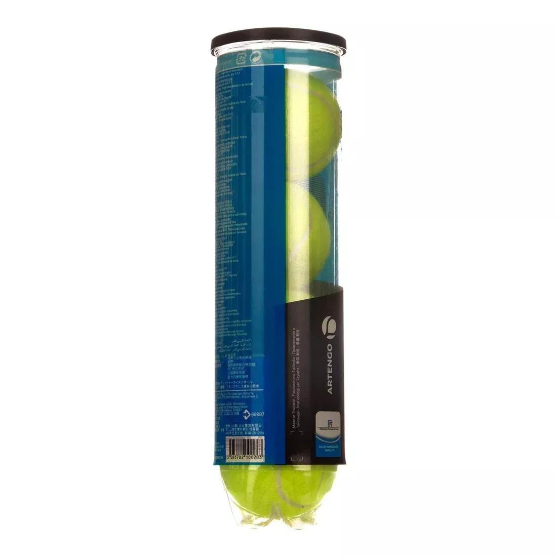 Versatile Tennis Ball Tb 4-Pack, Yellow, No Color, large image number 13