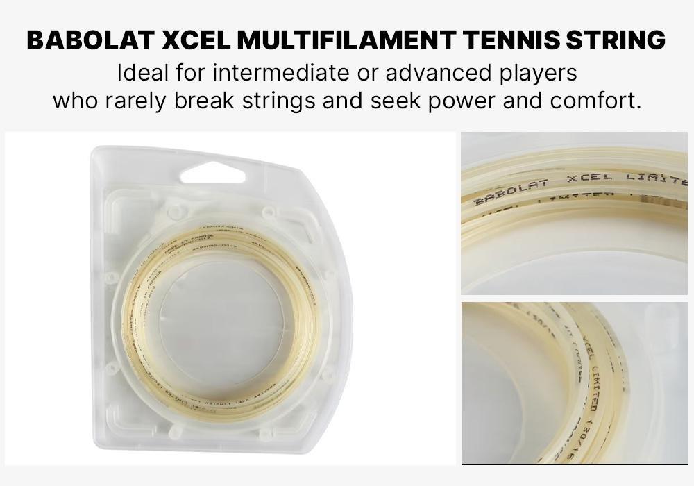 Xcel Limited Multifilament Tennis String, White, No Color, large image number 8