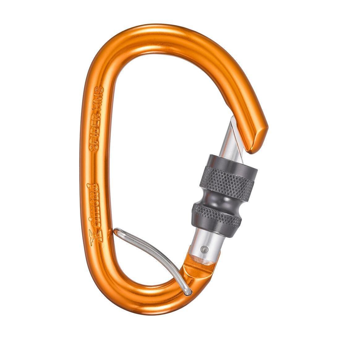 Screw Snap Hook For Climbing And Mountaineering Spider, Orange, , medium