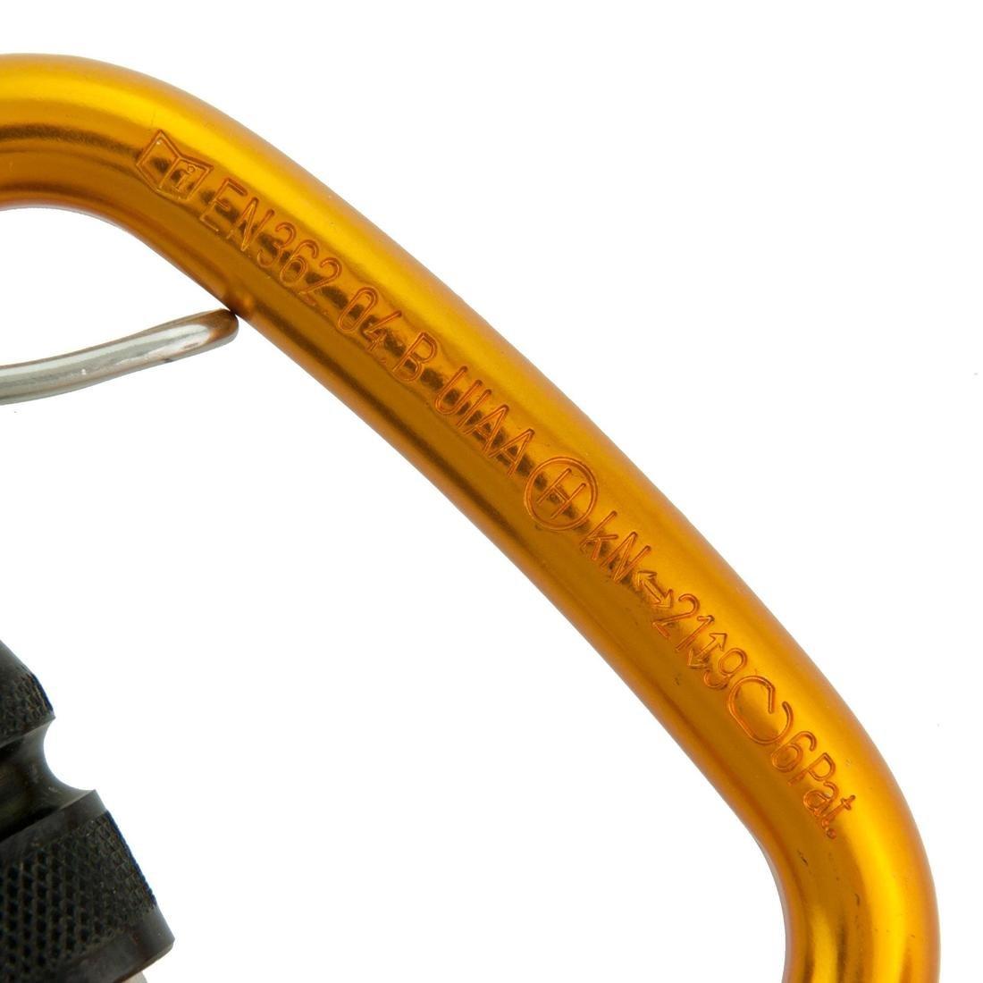 Screw Snap Hook For Climbing And Mountaineering Spider, Orange, No Color, large image number 4