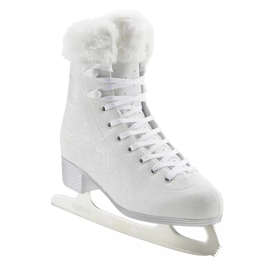 Women 500 Ice Skates, White, No Color, large image number 0