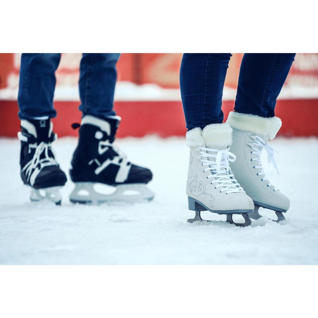 Women 500 Ice Skates, White, No Color, large image number 7