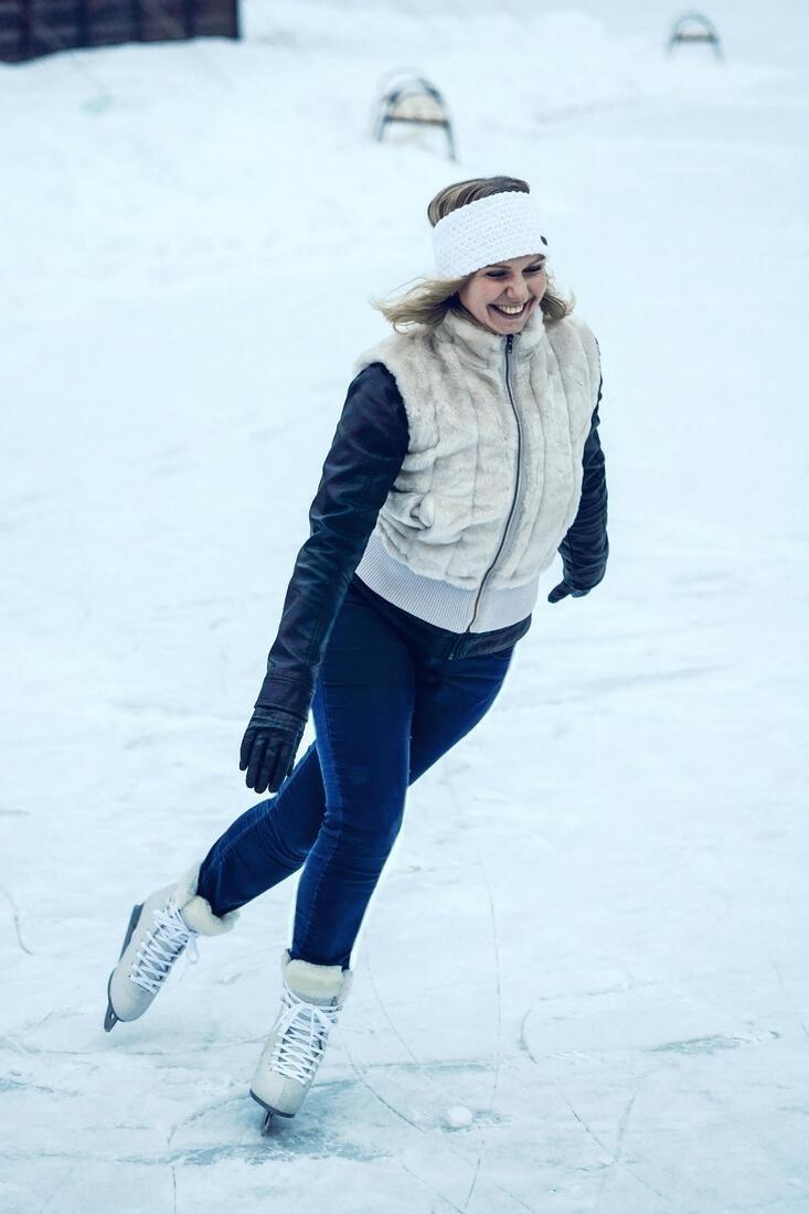 Women 500 Ice Skates, White, No Color, large image number 8