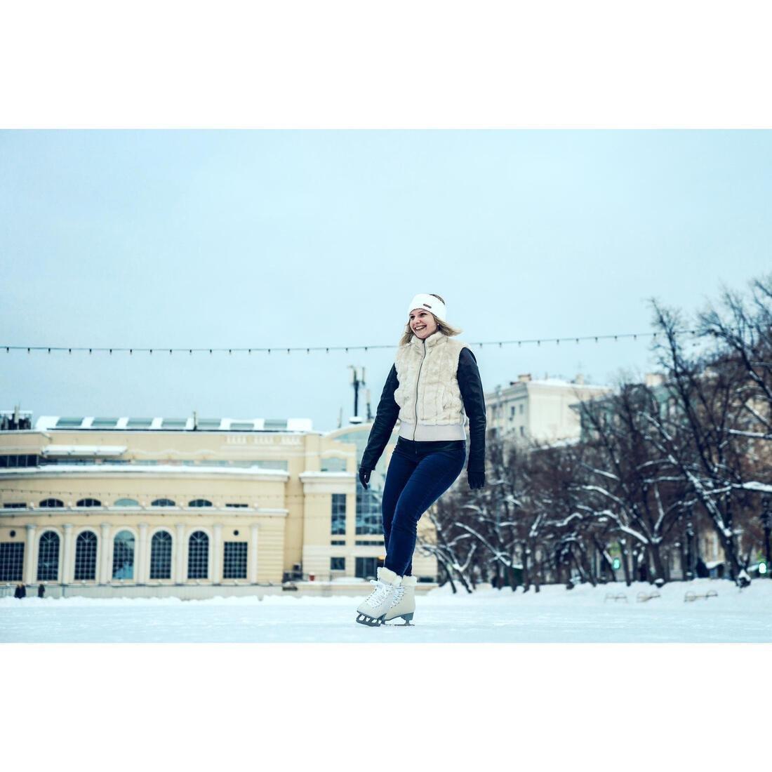 Women 500 Ice Skates, White, No Color, large image number 9