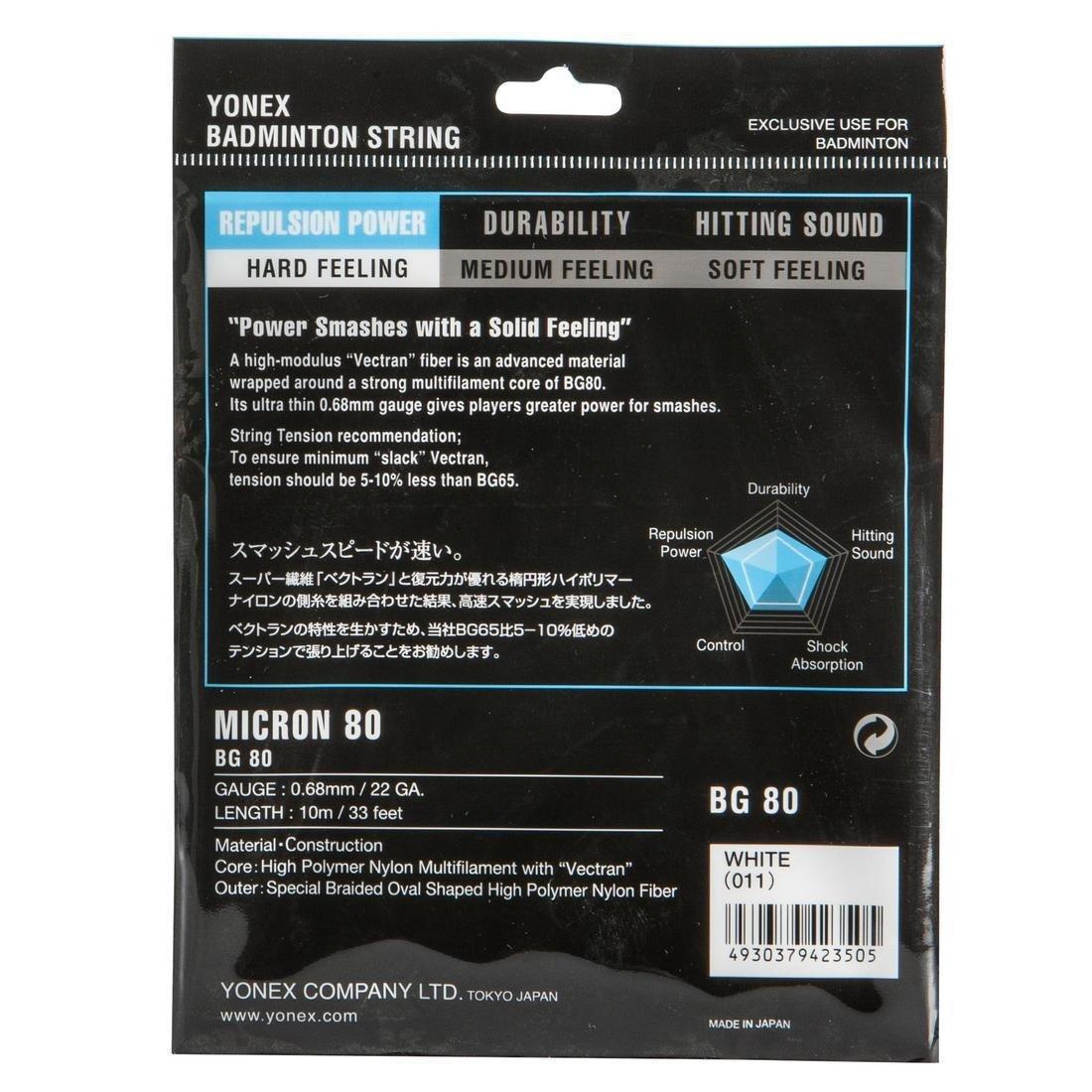 Bg 80 Badminton String, White, No Color, large image number 9