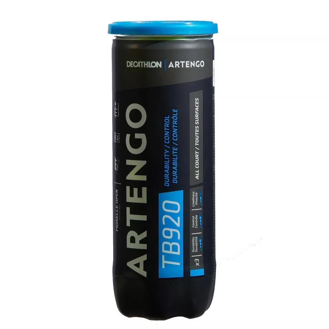All-Court Tennis Balls Tb920 3-Pack, Yellow, No Color, large image number 1