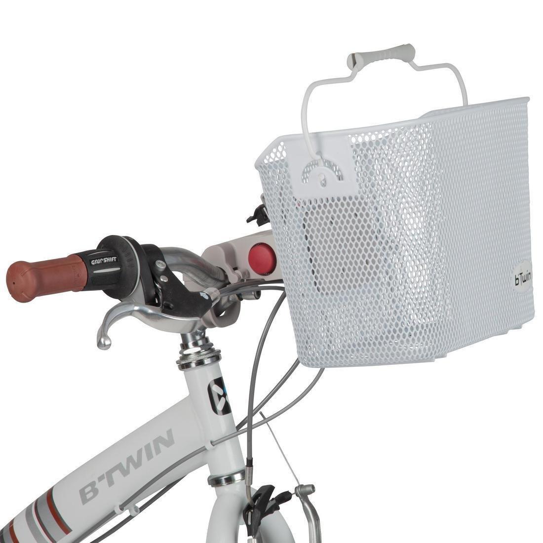 Metal Kids Bike Basket, White, No Color, large image number 1