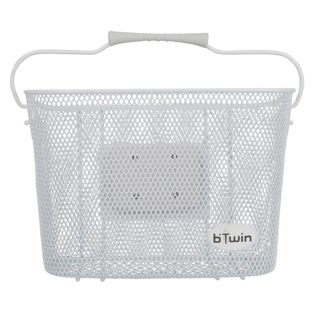 Metal Kids Bike Basket, White, No Color, large image number 4