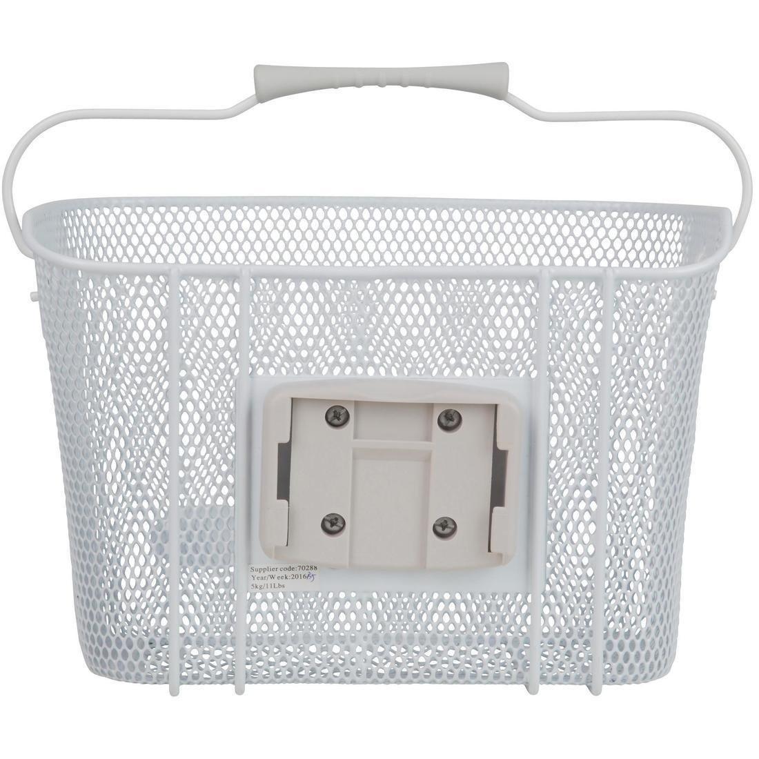 Metal Kids Bike Basket, White, No Color, large image number 5