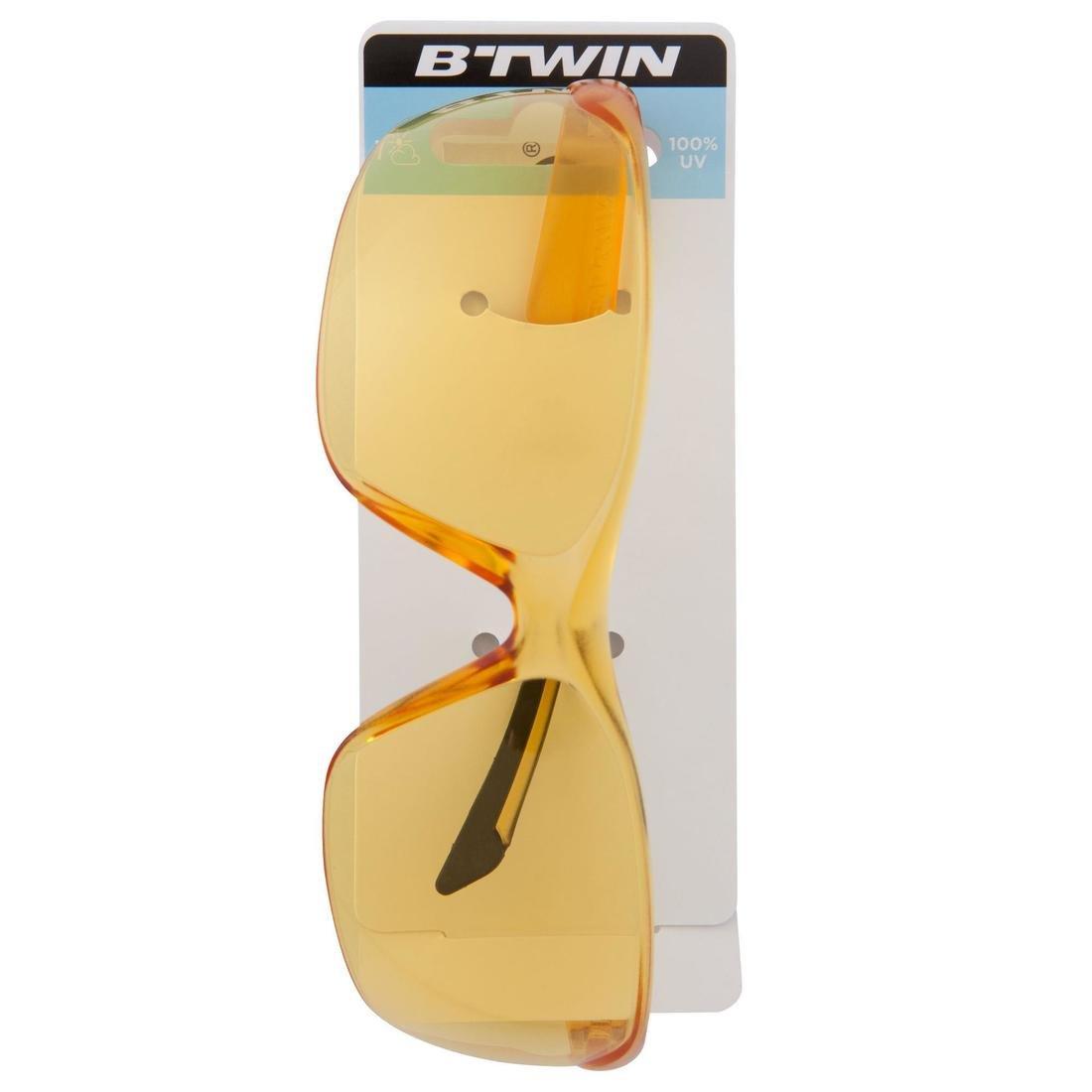 FLUO NEON YELLOW ST 100 MTB Sunglasses Category 1 - Yellow, No Color, medium