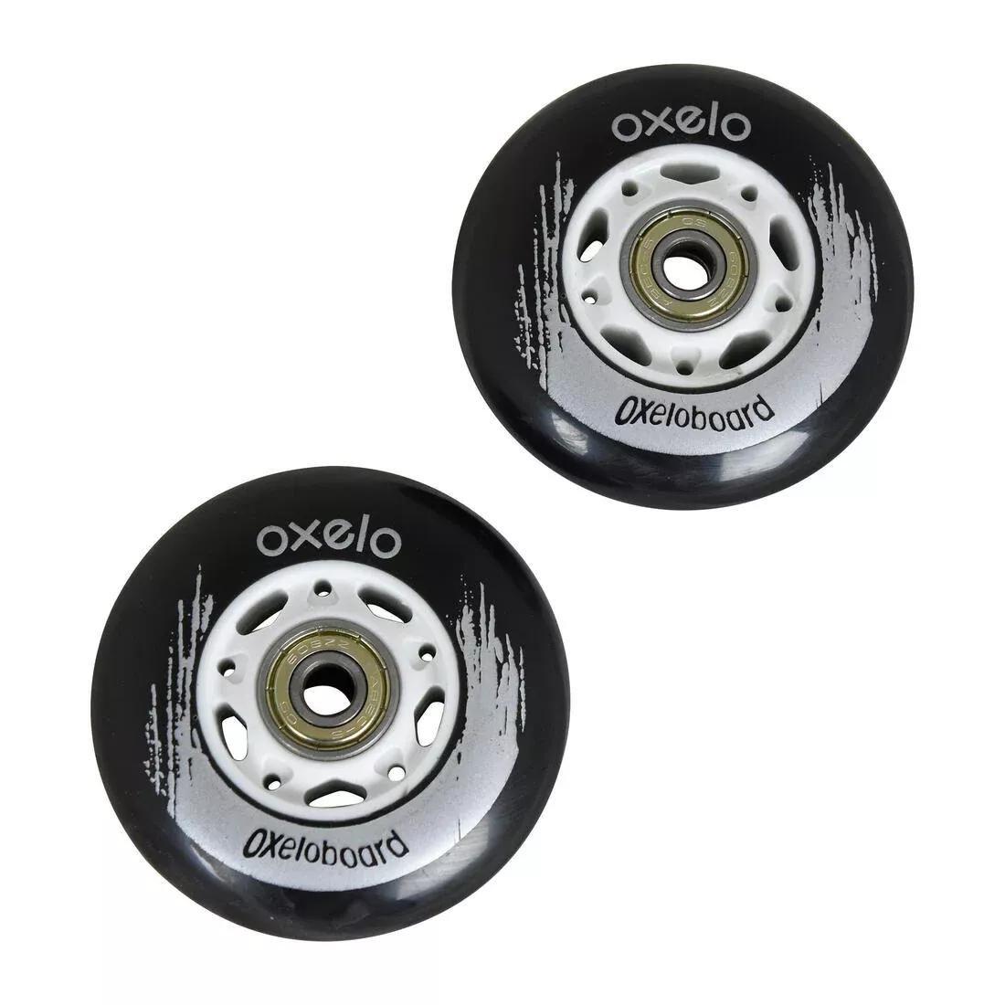 OXELO - White Oxelo Waveboard Wheels Twin-Pack, Black